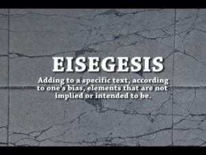 eisegesis